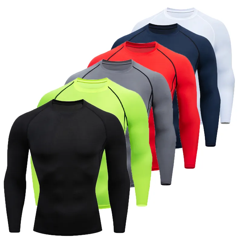 Men Workout Long Sleeve T- shirt Spring Autumn Gym Running Sport Men’s T-shirts Fitness Sportswear Outdoor Tops For Men Clothes