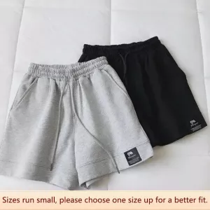 Loose Summer Sport Shorts Women Casual Running High Waist Slimming Student Hot Pants Polyester Fabric Irregular Style