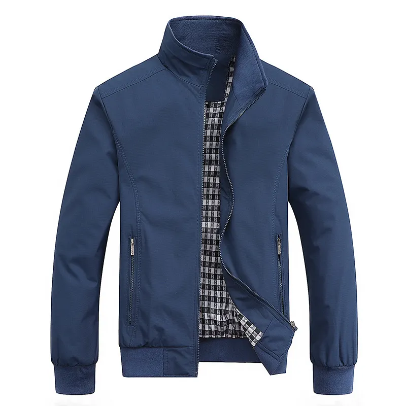 2023 Spring Autumn Casual Solid Fashion Slim Bomber Jacket Men Overcoat New Arrival Baseball Jackets Men’s Jacket M-6XL 8XL Top