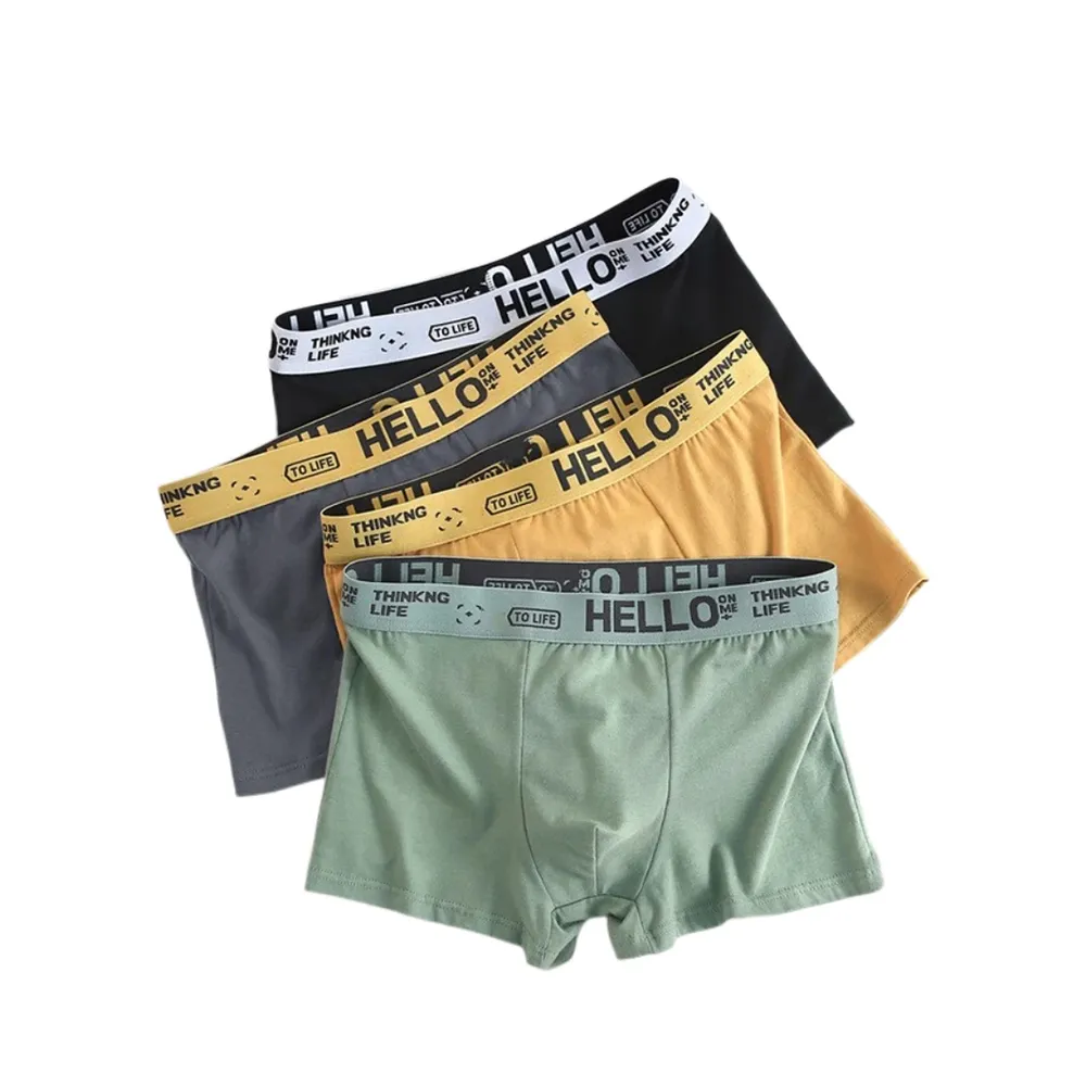 4Pcs Men Underwear Men’s Boxers Sexy Underpants Comfortable Breathable Fashion Boys’ Panties Underwear Boxershorts Men