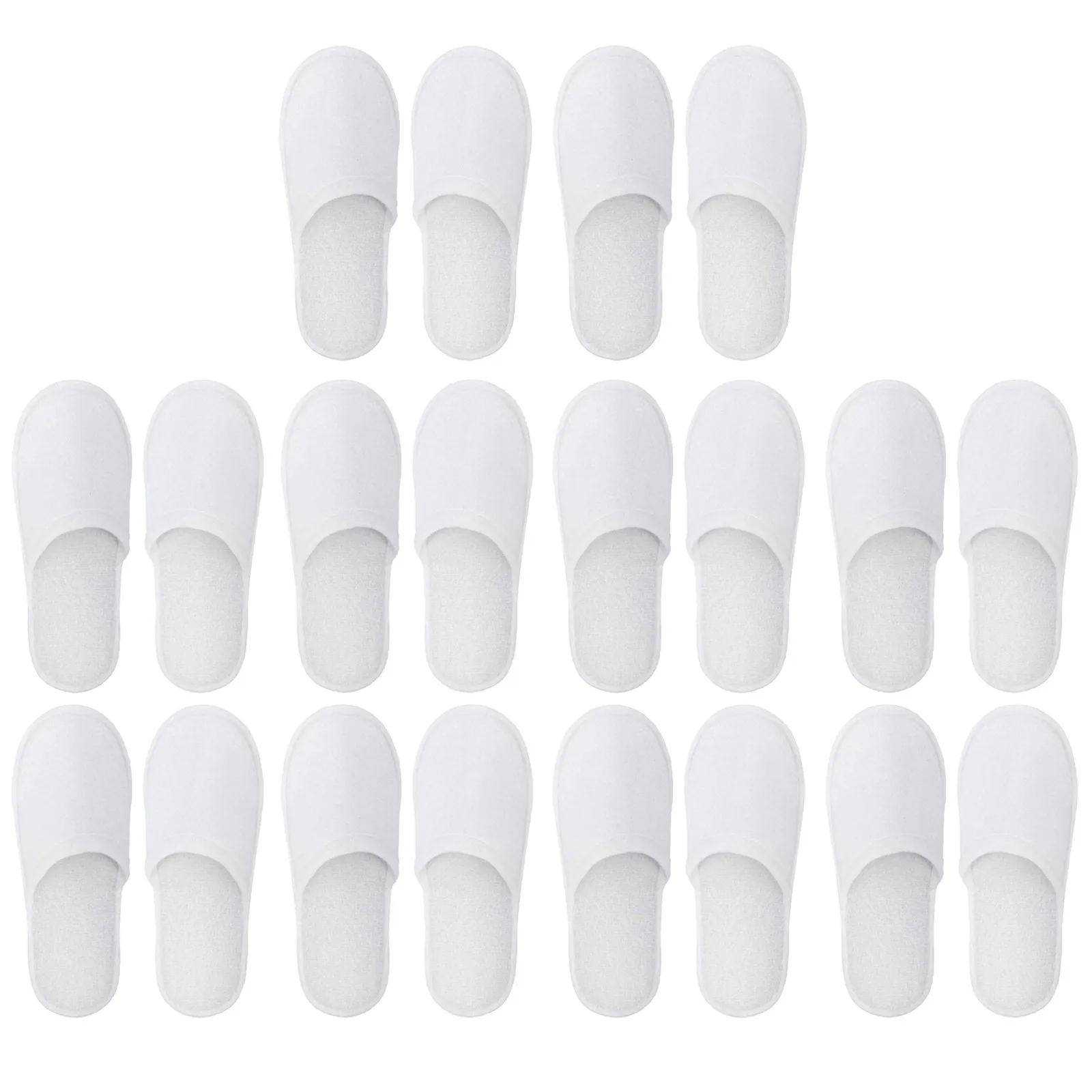 Disposable Closed Slippers For Men And Women Hotel Shoes Guest Shoes White