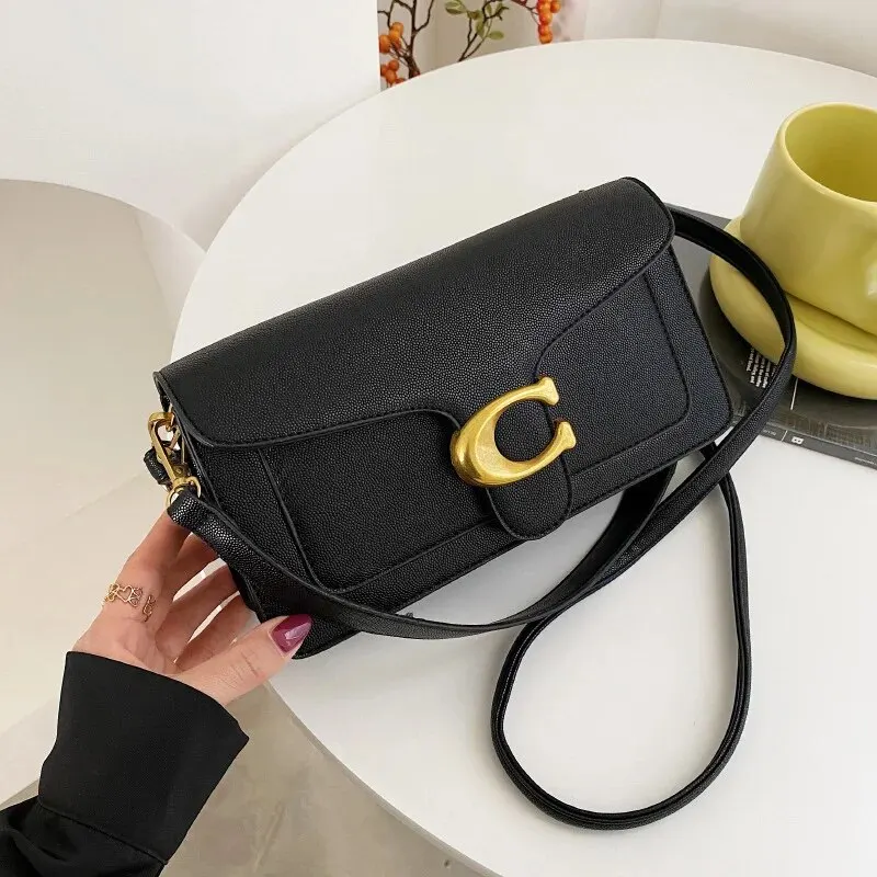 Fashionable Fish Sauce Small Square Bag Crossbody Women Daily Use Medium Softness PU Material Fish Sauce Bag Magnetic Buckle