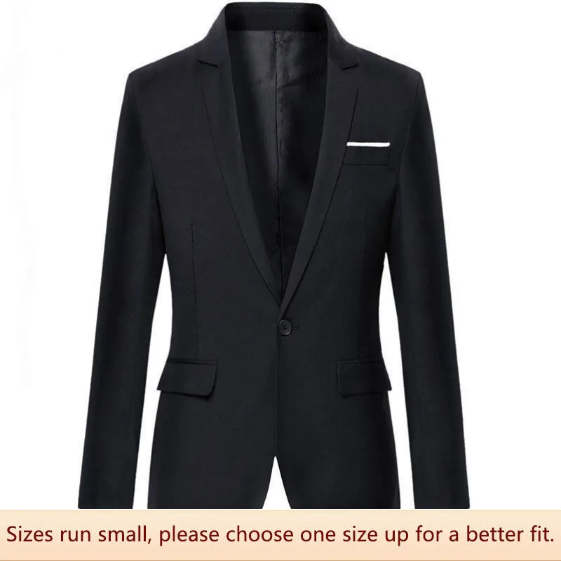Men Business Casual Single-buckle White Western Suit Slim Fit Professional Formal Wedding Gift Clothes