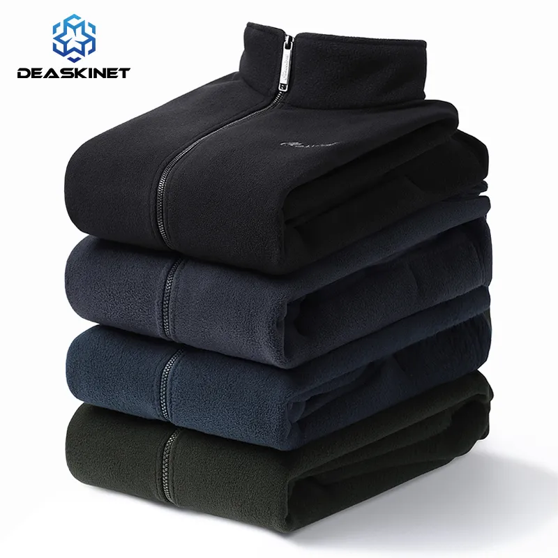 Men Winter Plus Size Stand-Up Collar Fleece Thermal Jacket Casual Fashion Outdoor Military Tactical Windproof Jacket Men M-7Xl