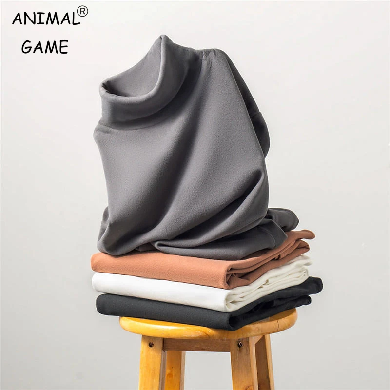 New Half Turtleneck Pullover Casual Men’s Rollneck Woolen Sweater Keep Warm Men Jumper T Shirts