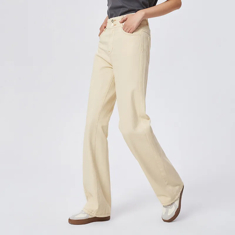 Semir Jeans Women Slim Wide Leg Pants Sweet Cool Versatile 2023 Spring New Korean Style Floor Pants Vintage Pants