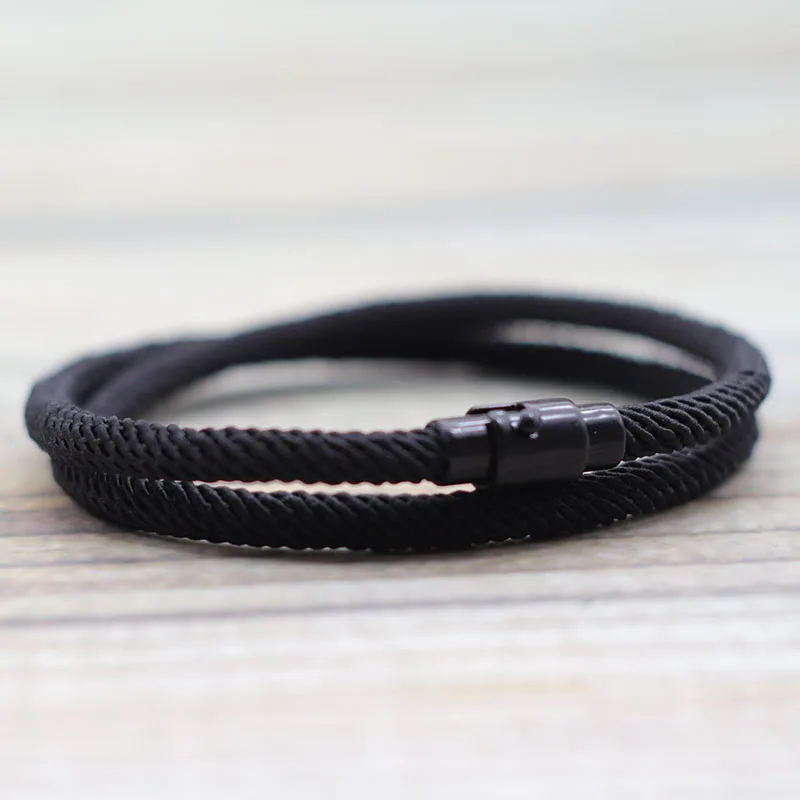 Simple Style Men Bracelet Rope Double Layer Nautical Thread Braclet Father’s Day Gifts Outdoor Survival Braslet Pulseira Hombre