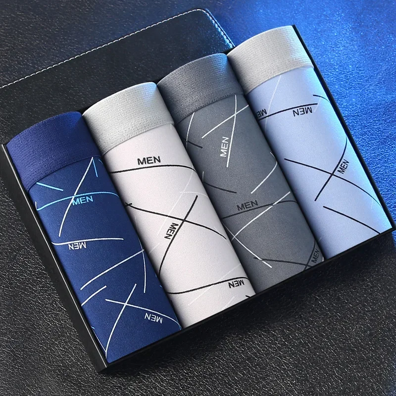 Simple and Comfortable Men’s Briefs Men’s Boxers Youth Mid-waist Boxers Boys Plus Size Shorts Head