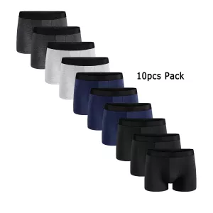10pcs Pack 2023 Men Panties Cotton Underwear Male Brand Boxer And Underpants For Homme Luxury Set Shorts Box Slip Kit