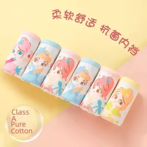 Children Cotton A- class Underwear Women Comfortable Boxer Briefs Girls Baby Medium Large Children 3-12 Years Old Shorts