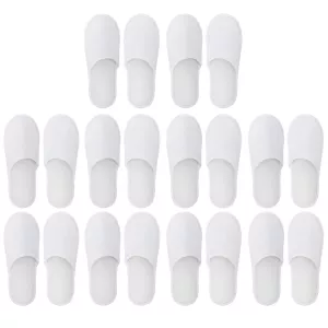 Disposable Closed Slippers For Men And Women Hotel Shoes Guest Shoes White