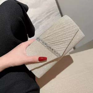Fashion Ladies Luxury Sequins Clutches Evening Bags Glitter Banquet Handbags Women Chain Shoulder Bag Dinner Bag Wedding Party