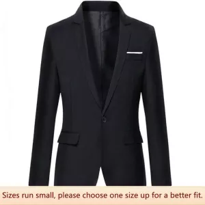 Men Business Casual Single-buckle White Western Suit Slim Fit Professional Formal Wedding Gift Clothes