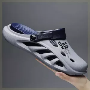 Men Summer Outdoor Beach Shoes Non-slip Driving Two-piece Slippers Soft Bottom Eva Material Breathable Comfortable Slip-ons
