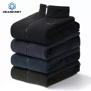 Men Winter Plus Size Stand-Up Collar Fleece Thermal Jacket Casual Fashion Outdoor Military Tactical Windproof Jacket Men M-7Xl