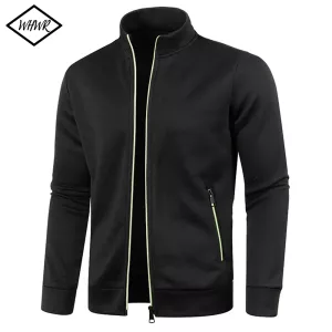 Men Zipper Coat Autumn Stand Collar Pullover Outdoor Sweatshirts Zippers Sweater Winter Warm Streetwear
