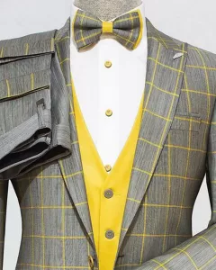 Mens Suit Simple Business Elegant Fashion Gentleman Suit Slim 2-piece Suit ( Jacket + Pants ) High-end Brand Formal Business Men