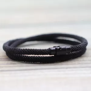 Simple Style Men Bracelet Rope Double Layer Nautical Thread Braclet Father's Day Gifts Outdoor Survival Braslet Pulseira Hombre