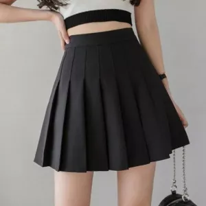 Women High Waist Sexy Spring Summer Korean Shorts Mini Skirt School Pleated Skirt